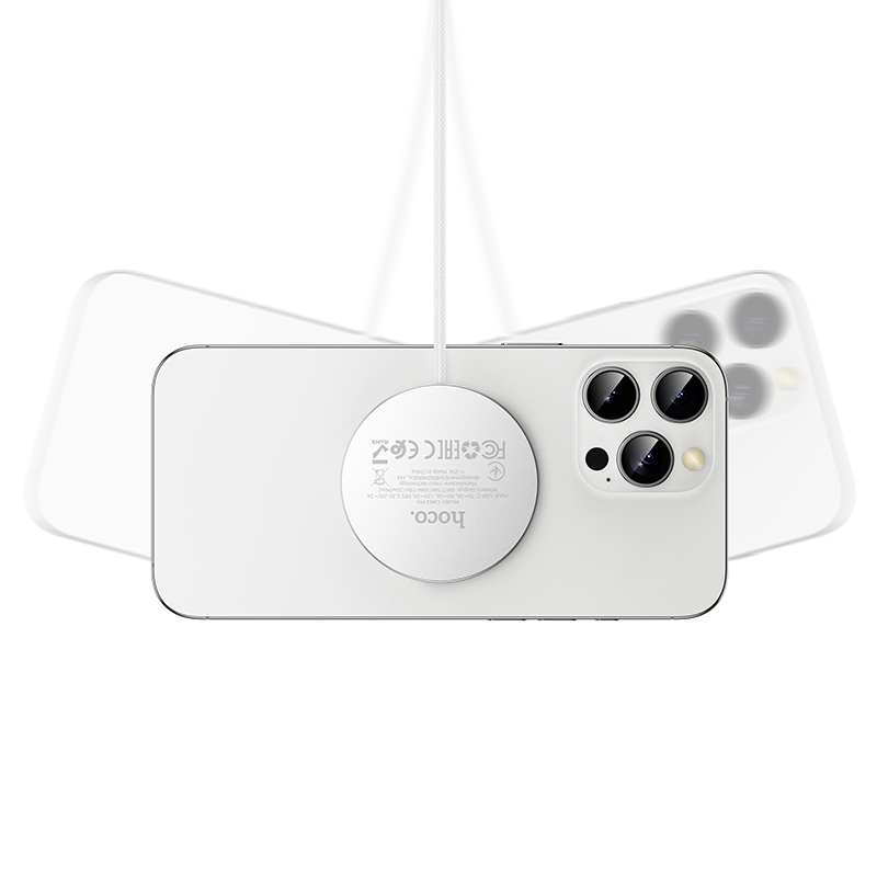 Hoco Wireless Fast Qi2.2 Magnetic Charger CW63 Pro - White